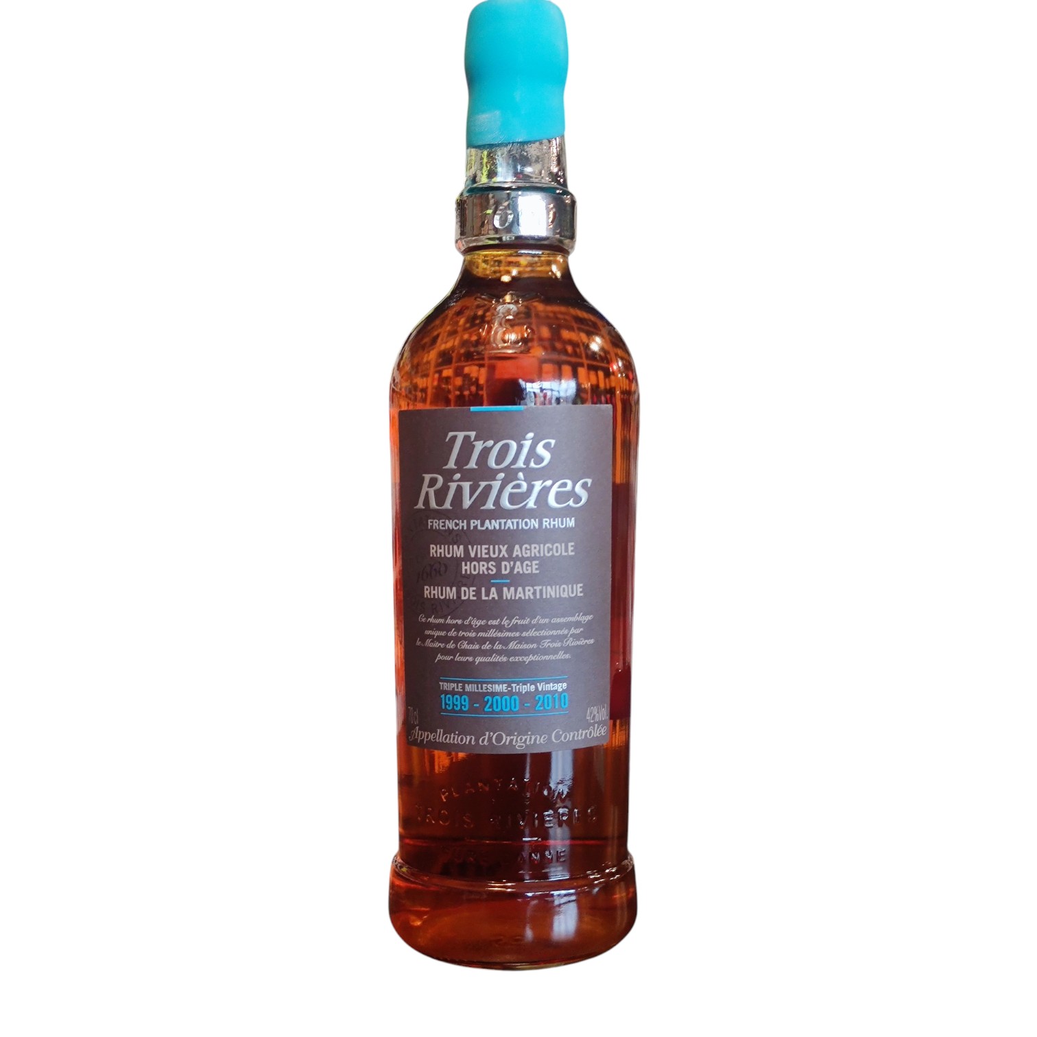 RHU0003295-1.jpg Rhum Trois Rivieres Hors D'age Triple Millesime 1999, 2000, 2010, 42° 75cl – Image 1