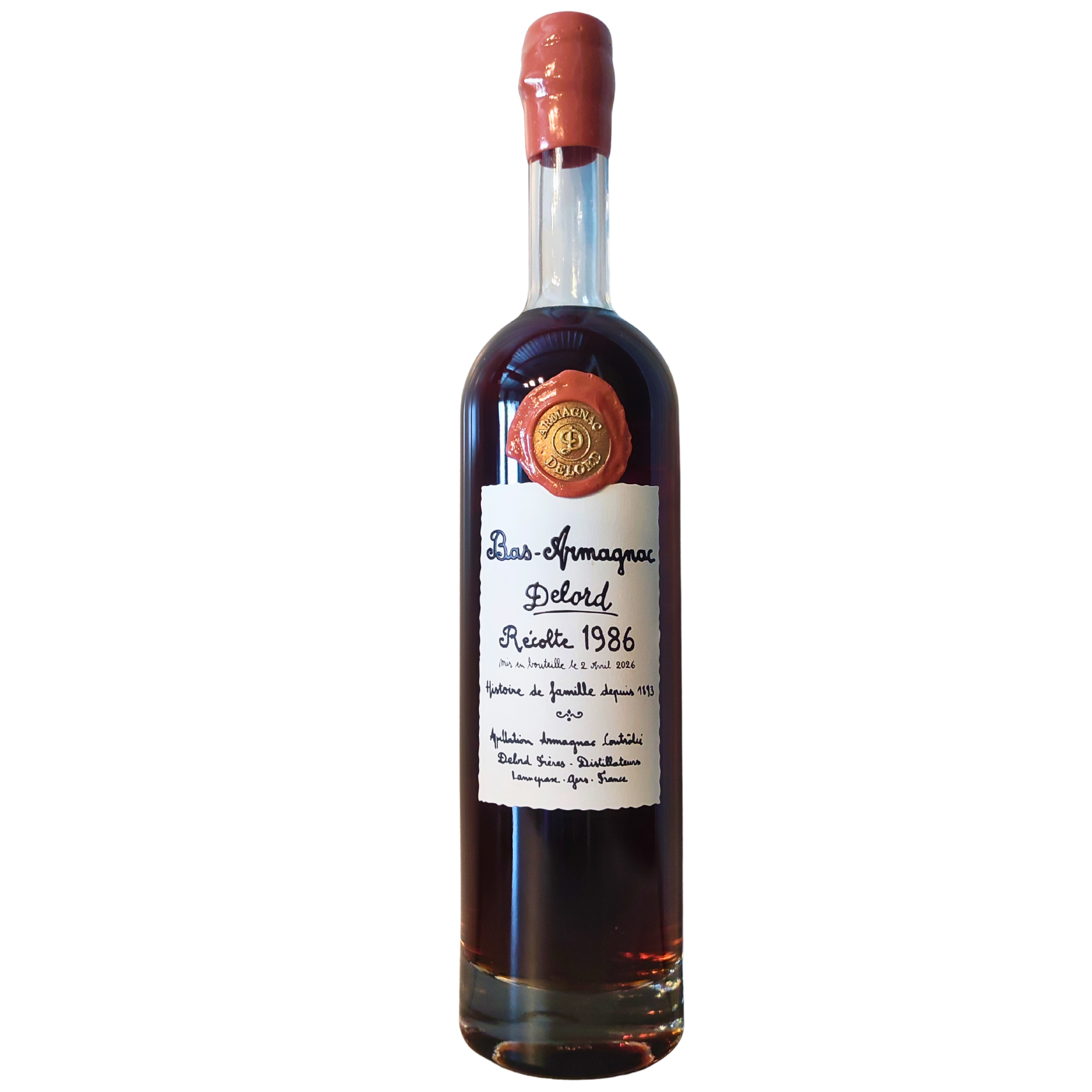 a2b2e109-cfb9-40e2-8f64-56a97cb63879 Delord Bas Armagnac 1986 75 cl 40° – Image 1