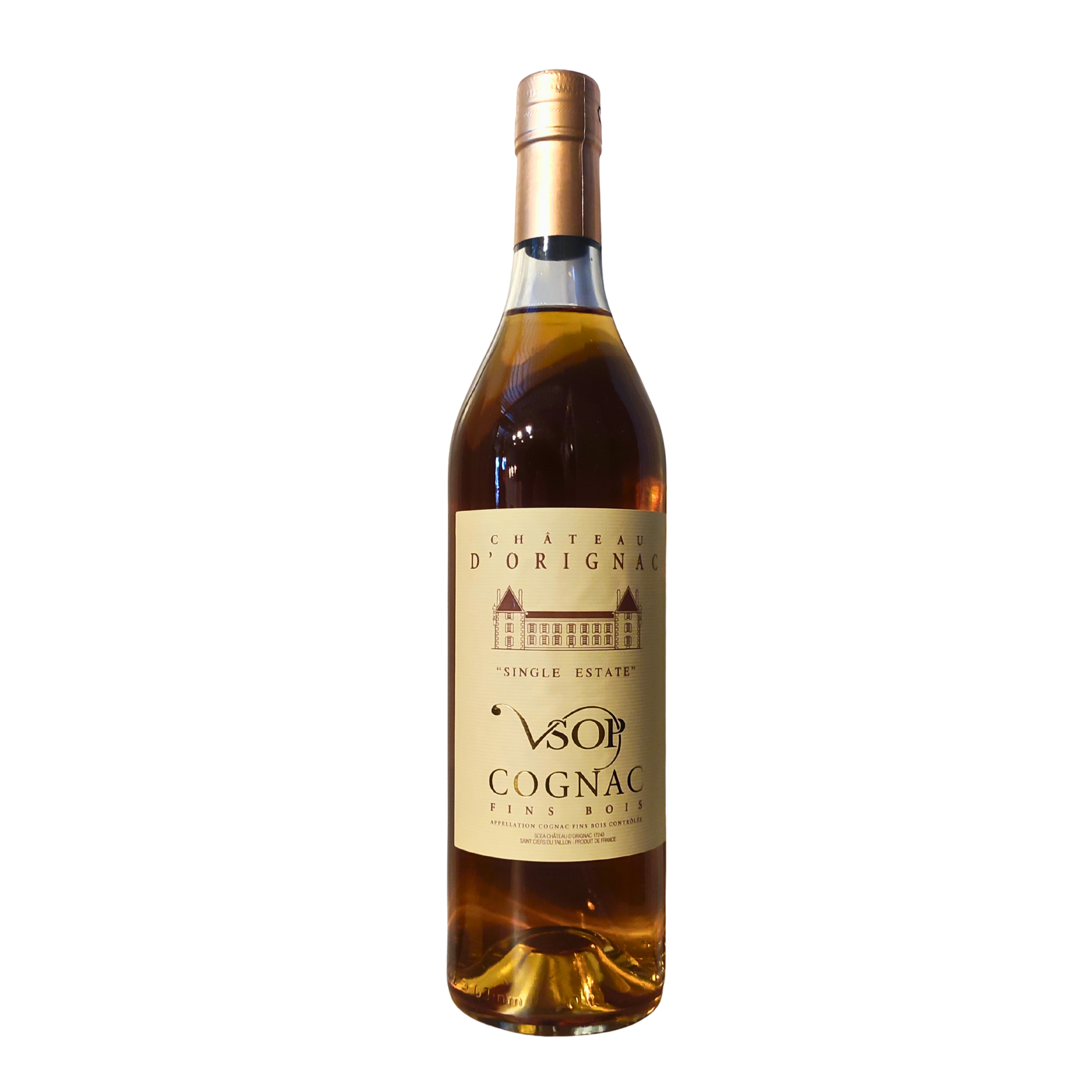 47bc2418-4711-46eb-bb5d-ec7e9c6237fc Chateau D'orignac, Cognac Fins Bois, Vsop, 75cl, 40° – Image 1