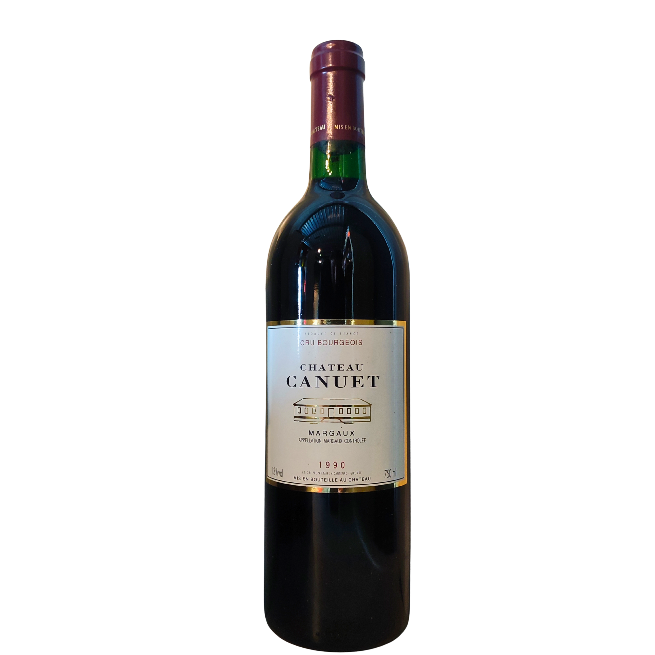 6639ae06-e8d1-45b3-9307-fca1da082e1f Chateau Canuet 1990, Margaux, 75cl – Image 1