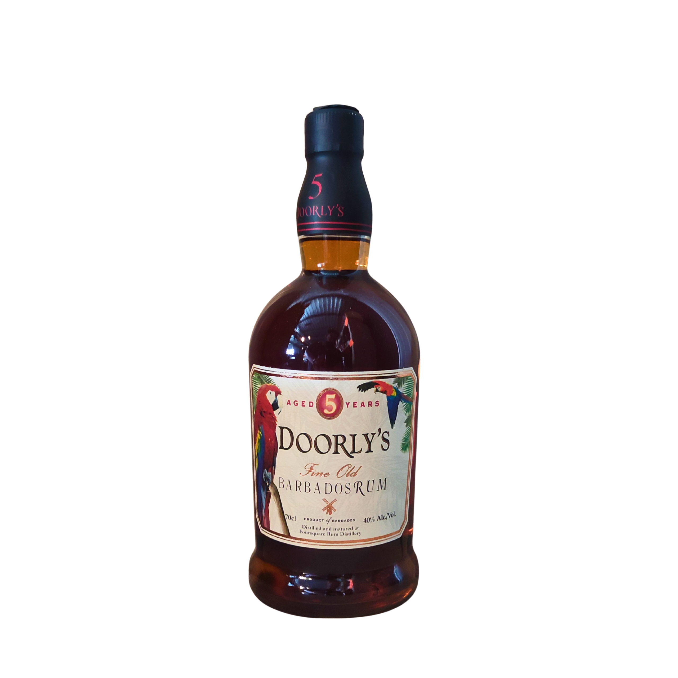b2aeabf7-671d-4c96-a395-75e0b621f563 Doorlys Barbados Rum Old 5 Years 70 cl 40° – Image 1