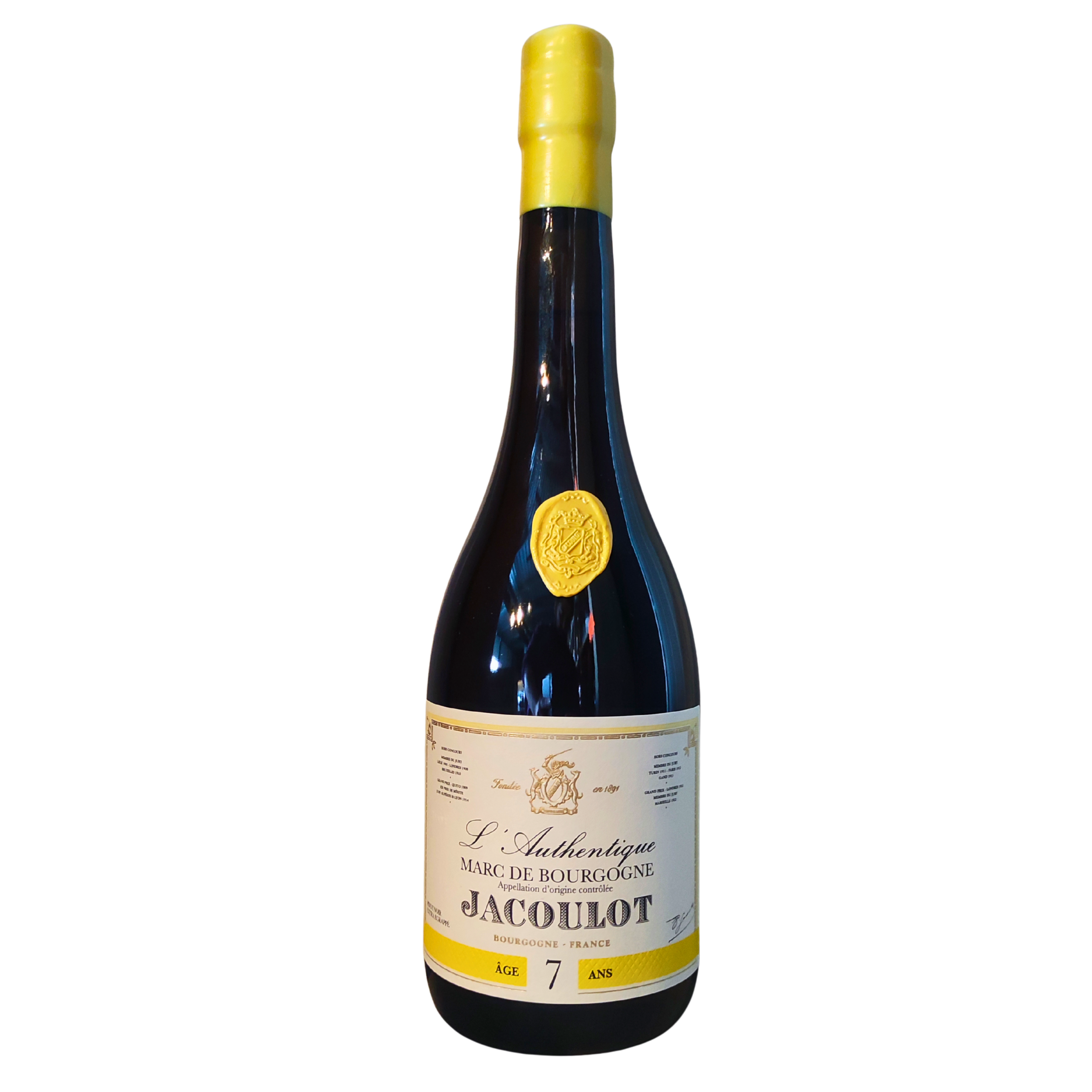 a45ed96e-726b-4844-8741-14e1700630b8 L'authentique Marc de Bourgogne, Jacoulot, 7Ans, 70Cl, 45° – Image 1
