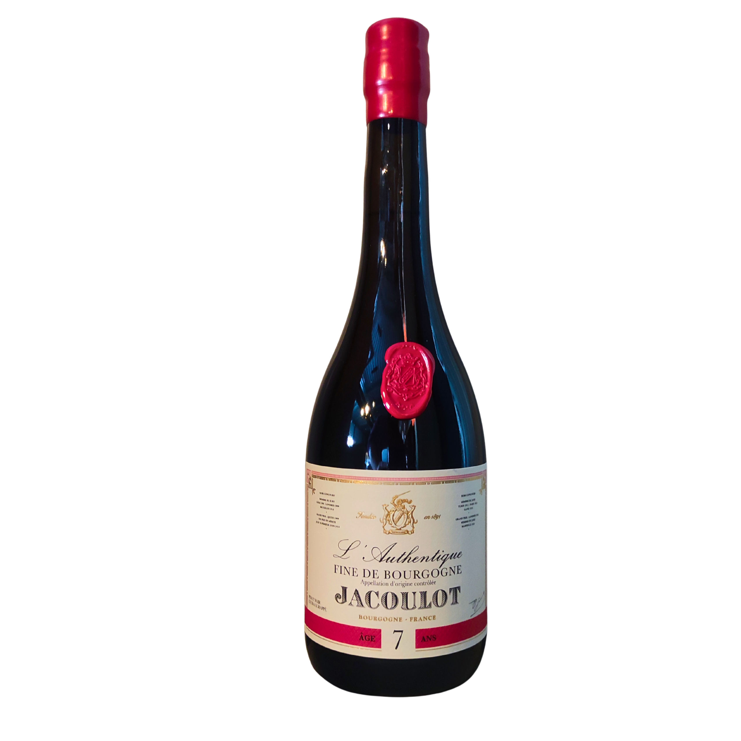 cbb52384-d161-41e6-b5a9-71a8c4345fe7 L'authentique Fine de Bourgogne, Jacoulot, 7Ans, 70Cl, 45° – Image 1